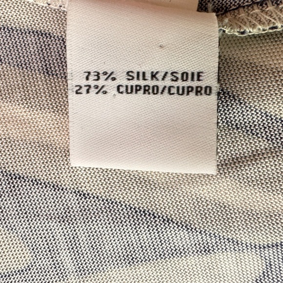 DVF Diane Von Furstenberg Naoki Navy Gray Herringbone Silk Wrap Dress Size 4 - Picture 14 of 14